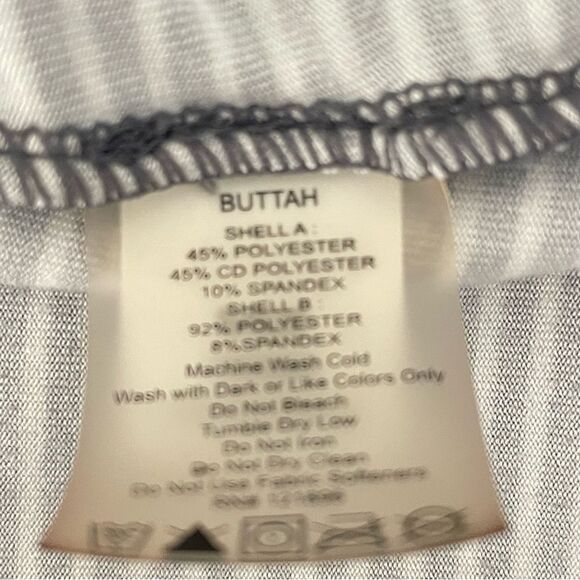 Title Nine Striped Poly Spandex Blend Buttah Skort Small #CC - Picture 6 of 9